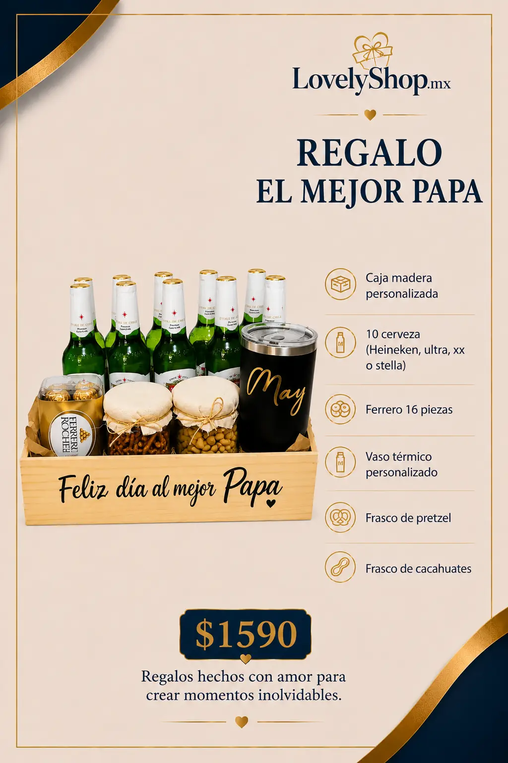 Regalo El Mejor Papá — regalo a domicilio LovelyShop.mx