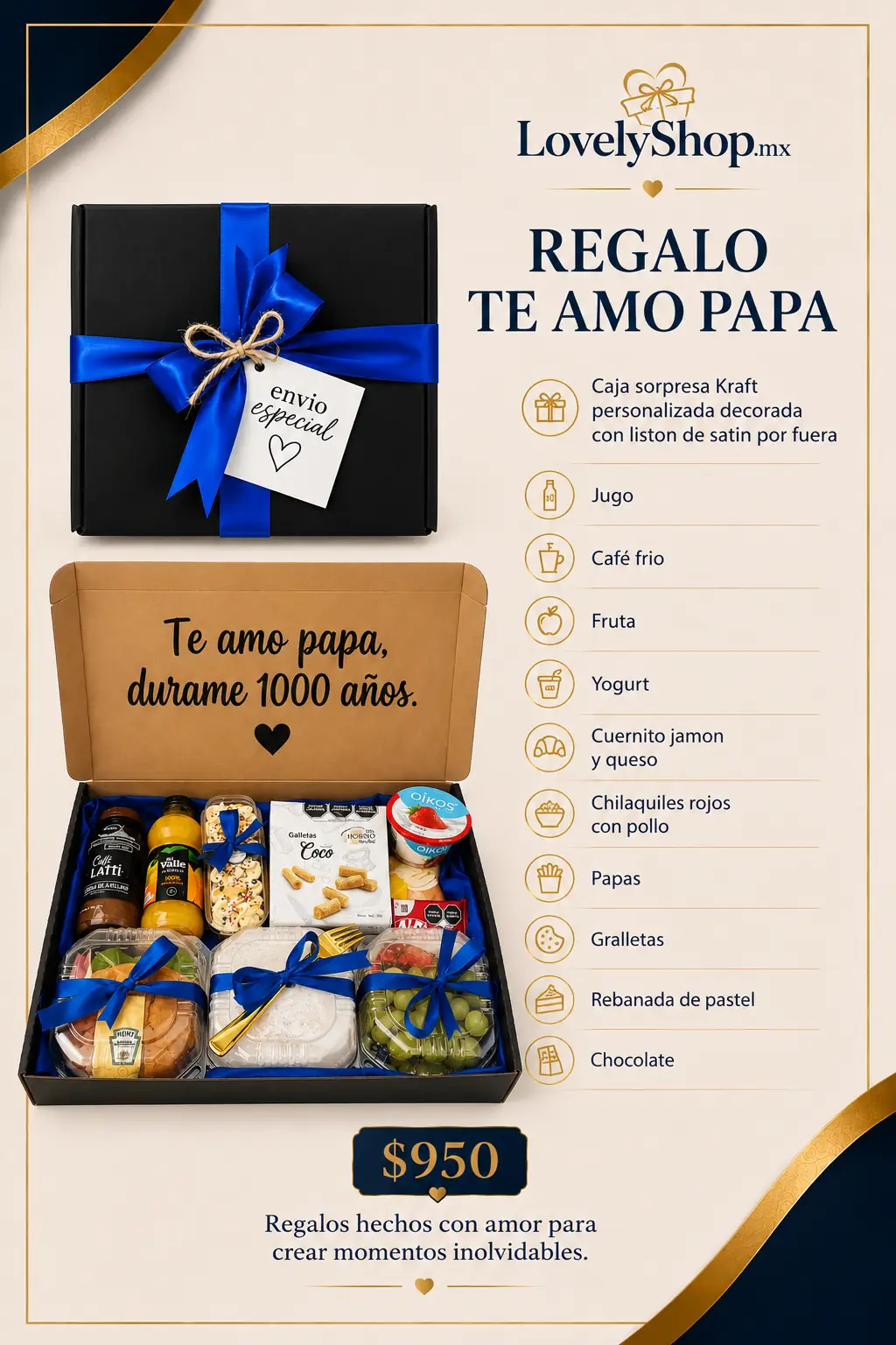 Regalo Te Amo Papá — regalo a domicilio LovelyShop.mx