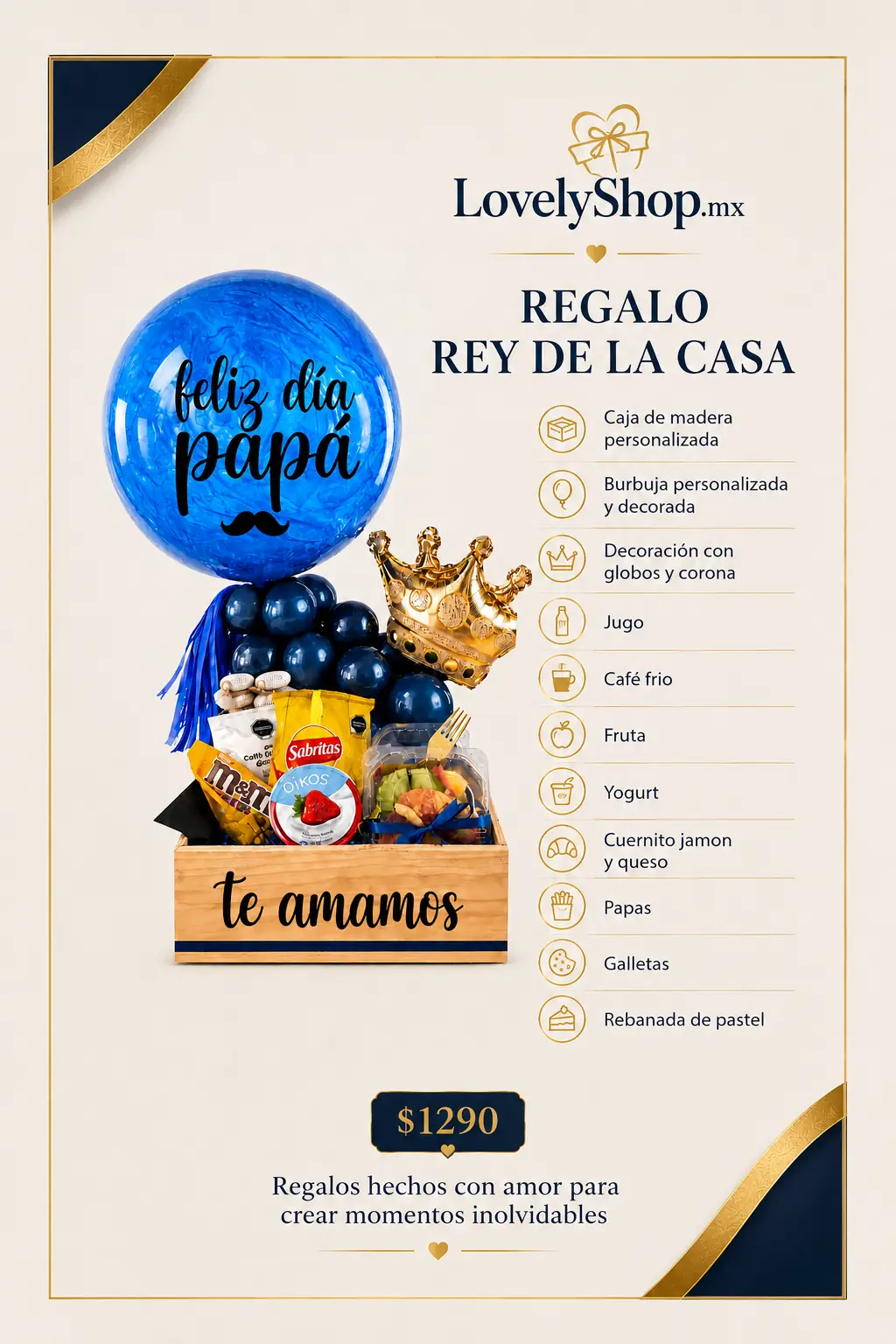 Rey de la casa — regalo a domicilio LovelyShop.mx