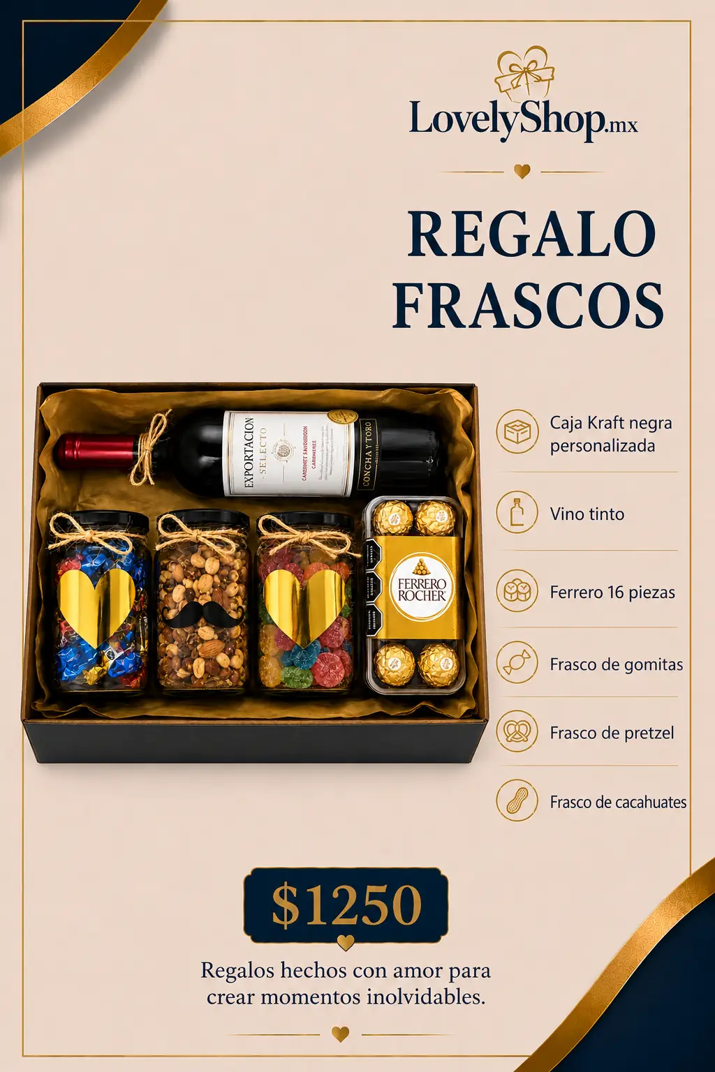 Regalo Frascos — regalo a domicilio LovelyShop.mx